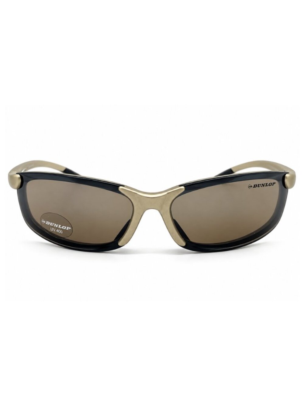 Dunlop Sport DUS109 Wrap Around Matte Gold Frame / Brown CAT 1 Lenses Sunglasses
